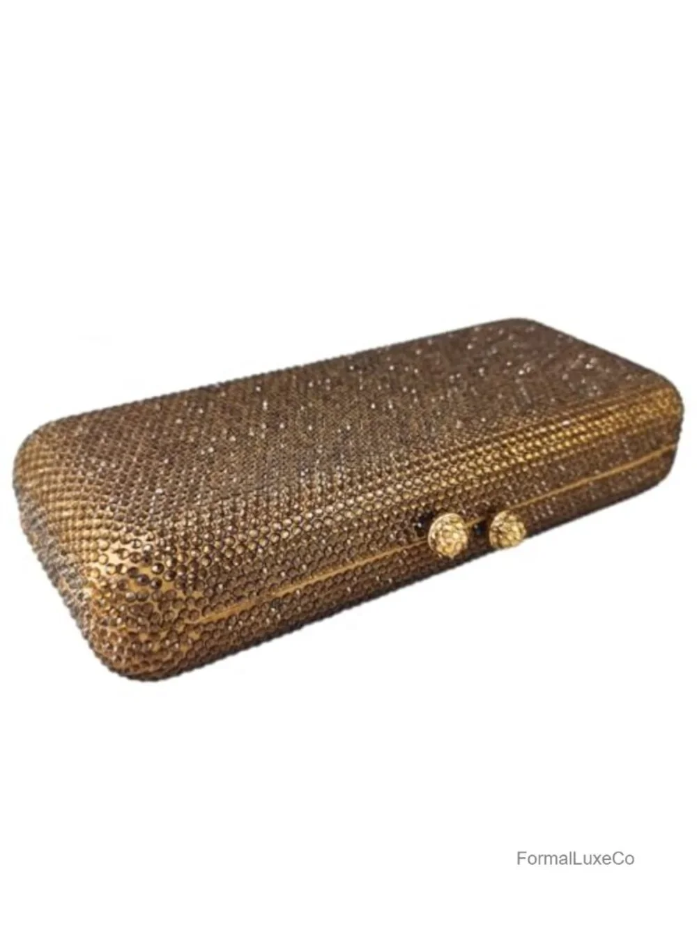 Crystal Rhinestone Clutch Evening Bag with Chain Straps